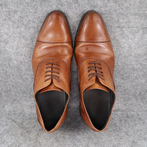 Stacy Adams Shoes Mens 10.5 Oxford Dress Cap Toe Leather Brown Formal Business main image 7